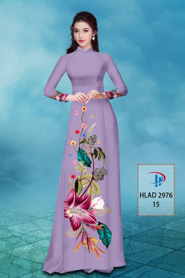 Vải Áo Dài Hoa In 3D AD HLAD2976 72